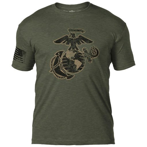 USMC EGA 'Distressed' 7.62 Design Battlespace Men's T-Shirt- 7.62 Design