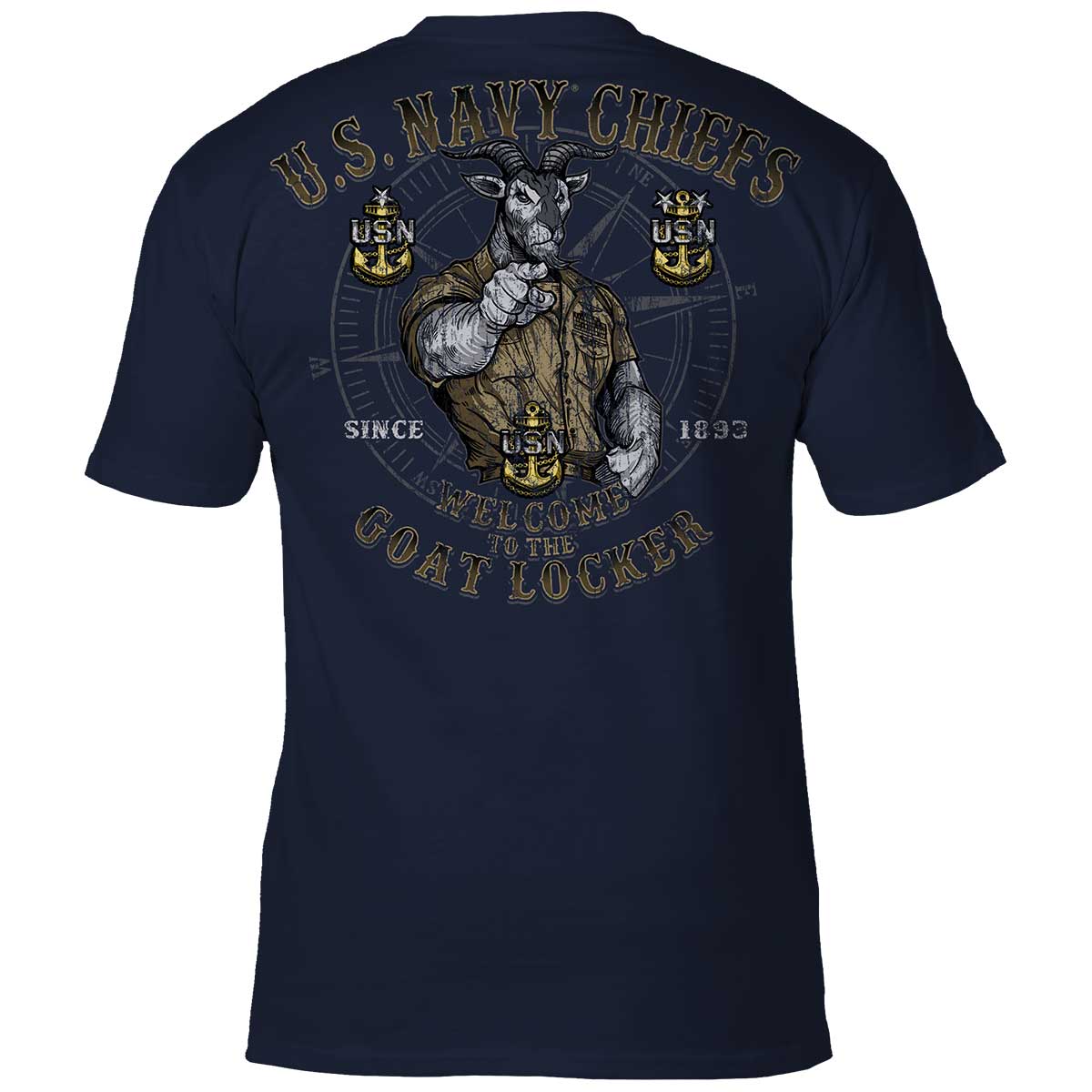 blue dress for baby girl US Navy Chiefs Goat Locker Men's Premium T-Shirt