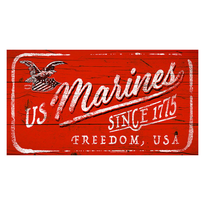 USMC Freedom USA 11 x 20 inch Sign