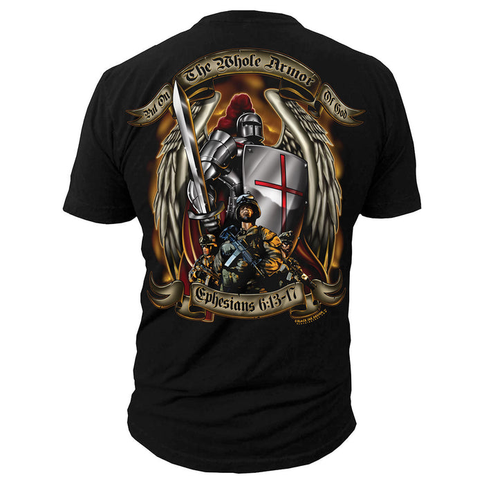 Armor of God "Ephesians 6:13-17" - Black Ink Premium Men's T-Shirt