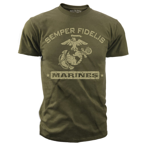 USMC We Fight What You Fear Men's T-Shirt Tan