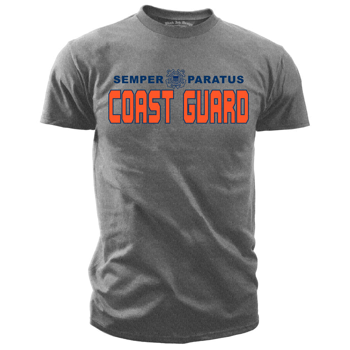 Coast Guard T-shirt - US Coast Guard P/T Shirt - Mens Black Ink T-Shirt