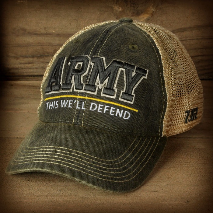US Army 'Defend' Vintage Trucker Hat