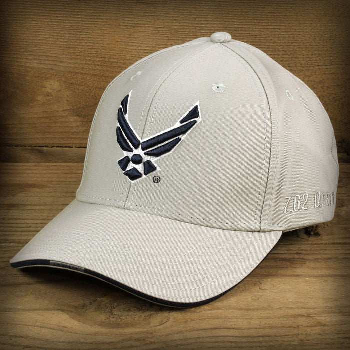 US Air Force Logo Twill Hat - Grey