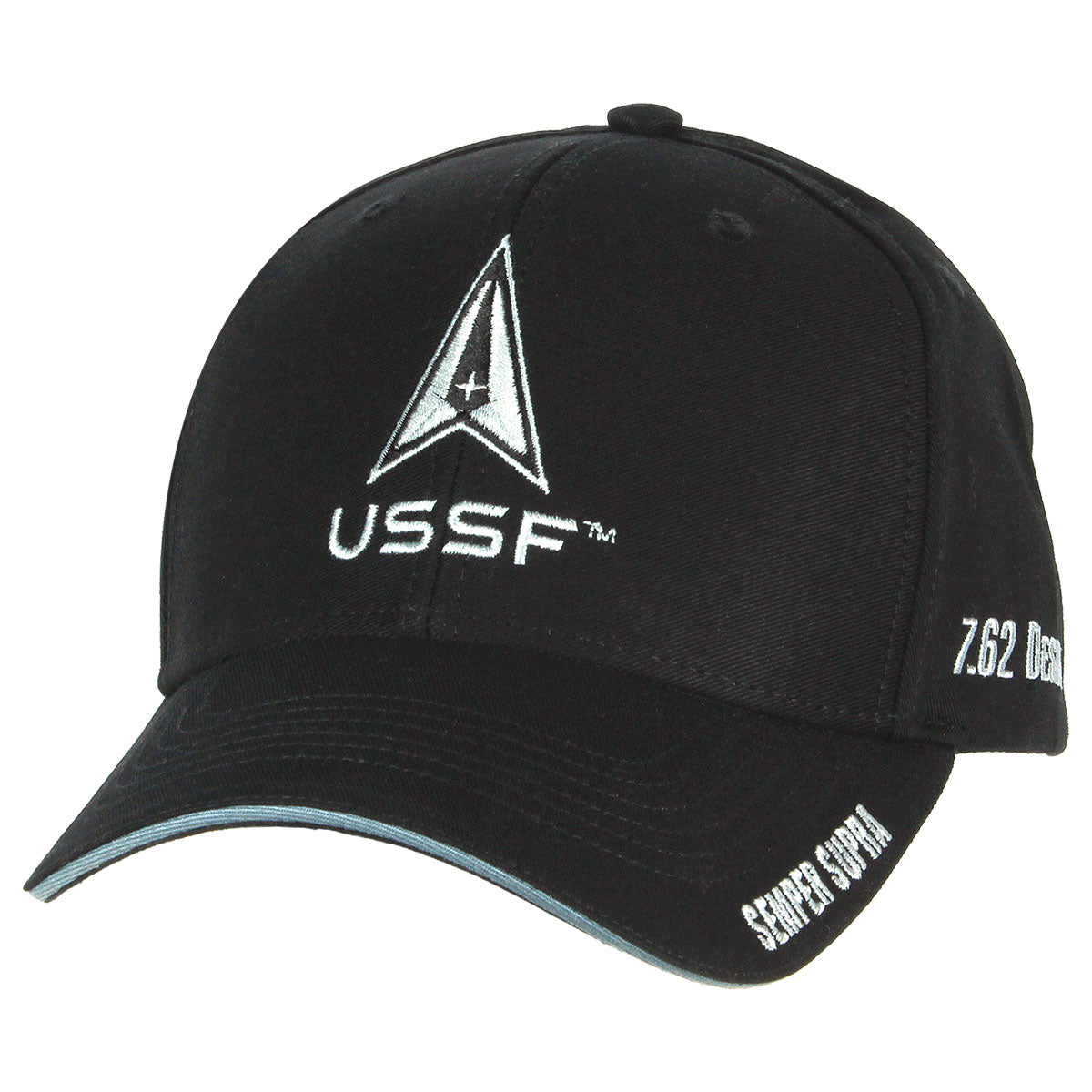 US Space Force Logo Twill Hat - Black — 7.62 Design US Space Force Logo Twill Hat - Black — 7.62 Design