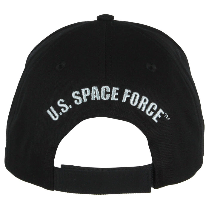 US Space Force Logo Twill Hat - Black