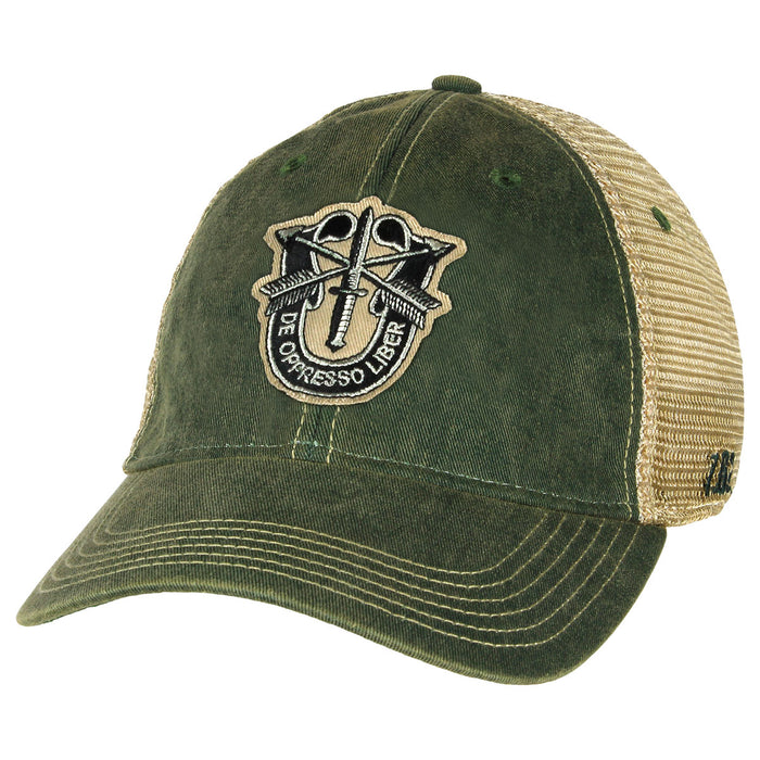 US Army Special Forces Logo Vintage Trucker Hat