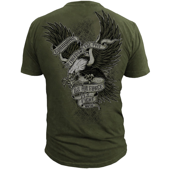 US Air Force - GUARDIANS OF FREEDOM - Black Ink Men's T-Shirt