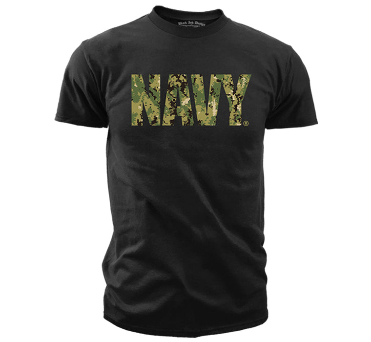 Navy T-Shirt - Mens US Navy T-Shirt USN Type III Camo - Us Navy Shirt