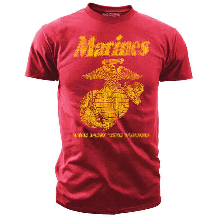 USMC T-Shirt - USMC The Few The Proud Retro Men's Marine Corps Shirt