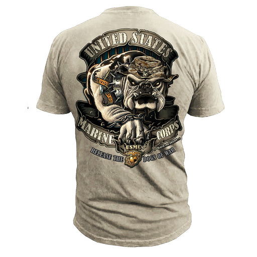Grunt Style USMC Dogs Of War T-Shirt - Gray - Men's Patriotic Graphic Tee